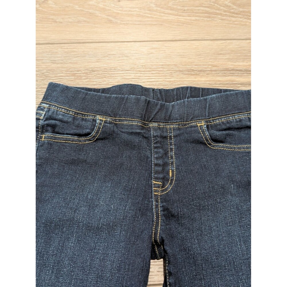 Cat & Jack Dark Blue Girls Stretch Jeggings with Gold Stitching size 10